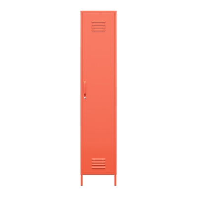 Orange H1700 Single Metal Locker Storage Cabinet Flat Packing Dengan Ajustable Feet